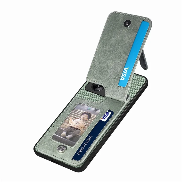 C1-03 Pour Xiaomi 13T / 13T Pro / Redmi K60 Ultra Étui Vertical avec Support Hybride Coque de Téléphone avec Poche Zippée - Vert