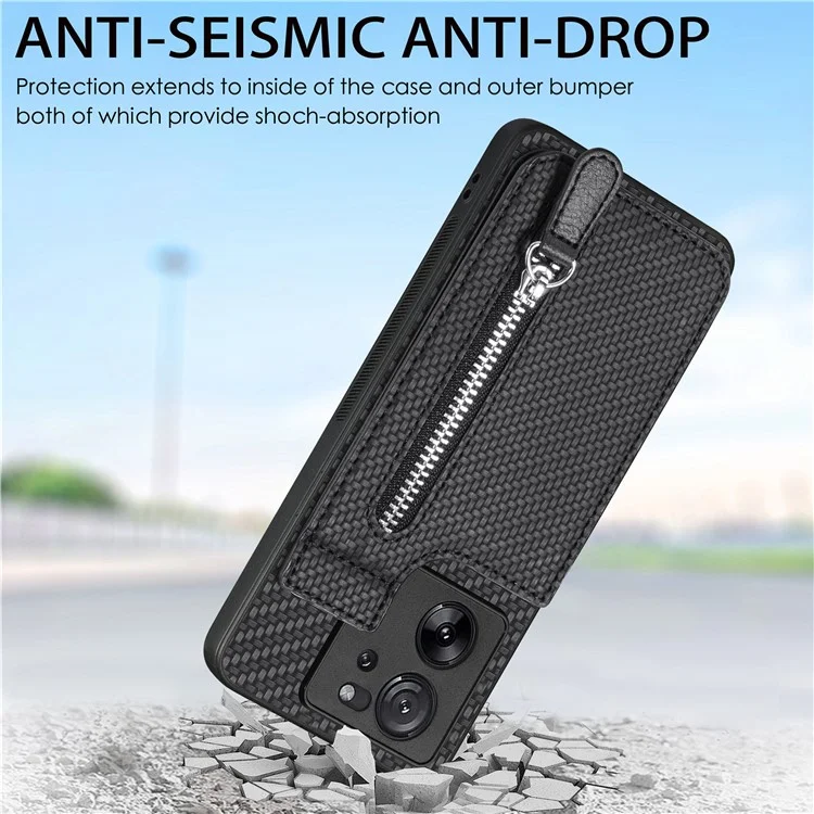 C1-03 Pour Xiaomi 13T / 13T Pro / Redmi K60 Ultra Étui Vertical avec Support Hybride Coque de Téléphone avec Poche Zippée - Vert