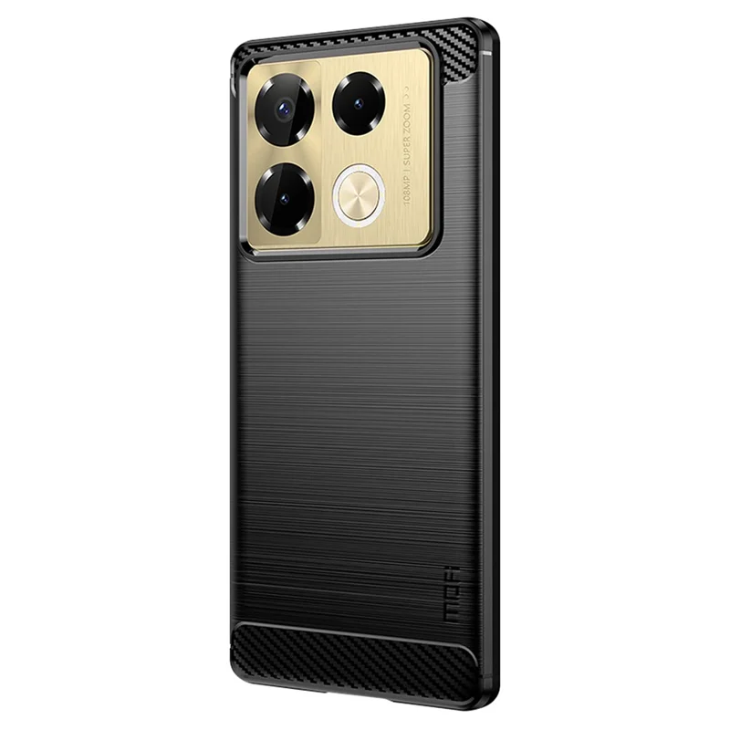 MOFI JK TPU Series-1 Phone Stand Case for Infinix Note 40 Pro+ Shockproof Shell TPU Phone Cover - Black