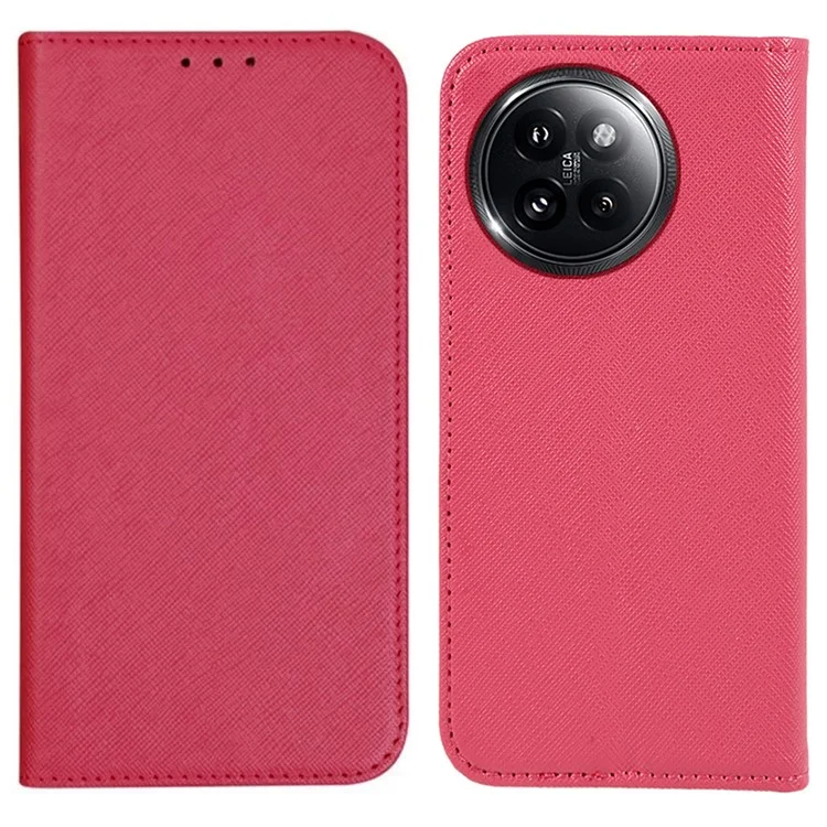 Pour Xiaomi Civi 4 Pro 5G / 14 Civi 5G Étui de téléphone Fermeture magnétique Portefeuille en cuir PU Support Anti-Rayures - Rose