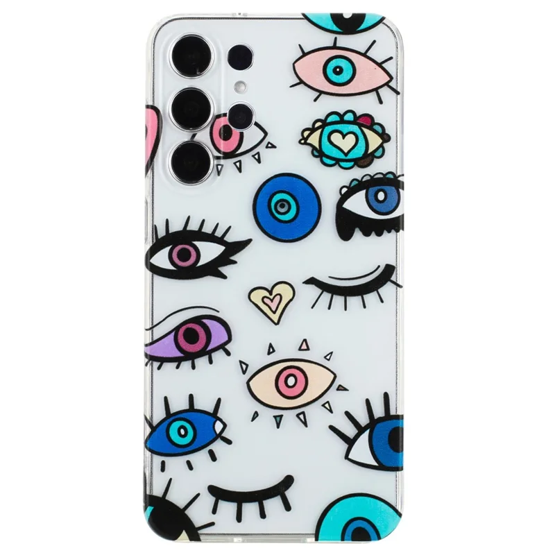 For Samsung Galaxy S24 Ultra Case Printed Pattern TPU Shockproof Protective Phone Cover - Monster Eyes