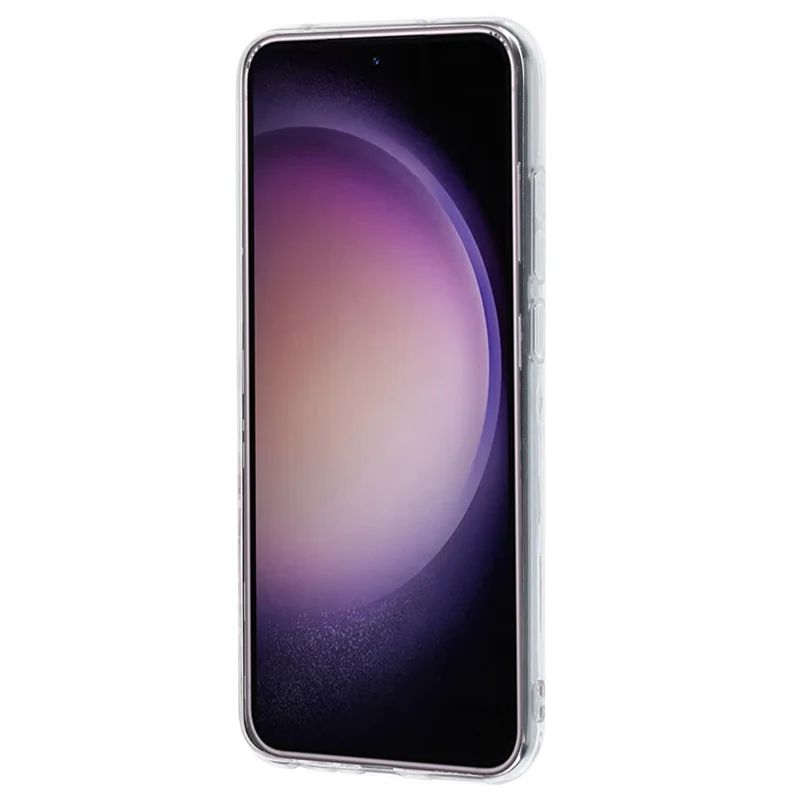 For Samsung Galaxy S24 Ultra Case Printed Pattern TPU Shockproof Protective Phone Cover - Peony