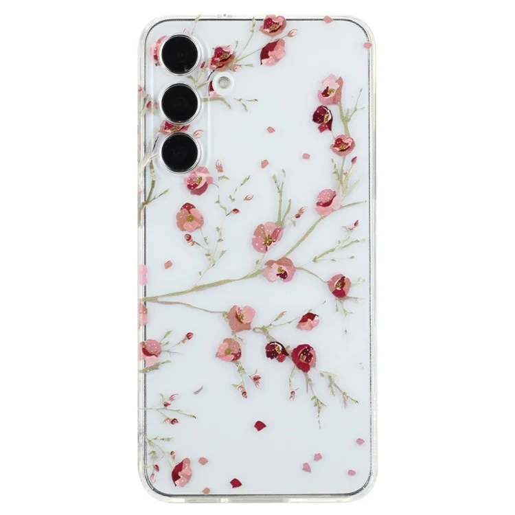 For Samsung Galaxy A55 5G Case Pattern Printing Protective Soft TPU Phone Cover - Flower