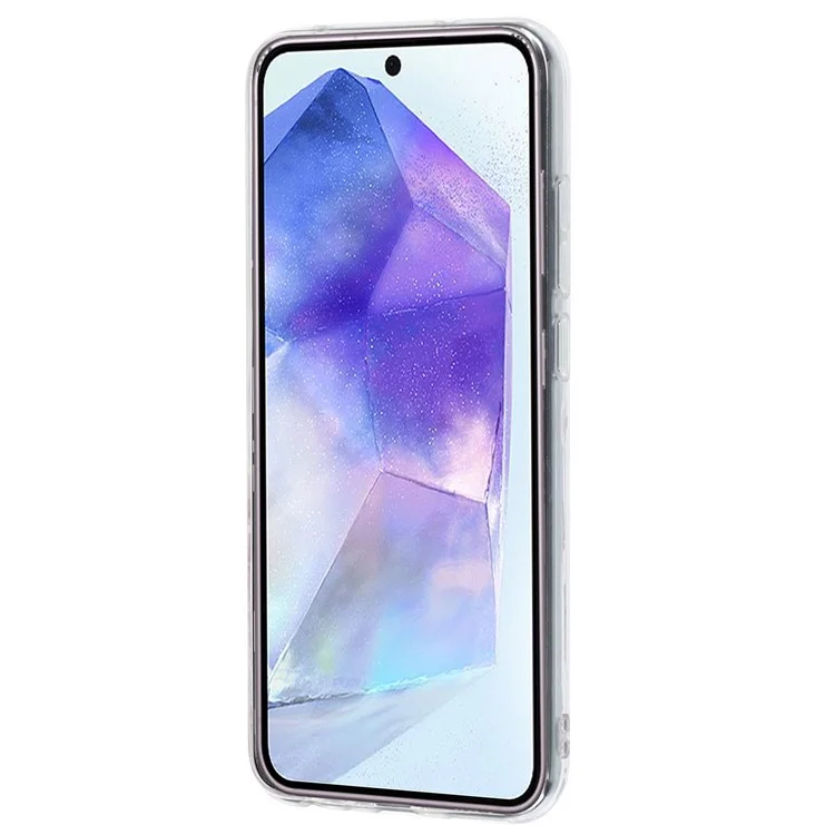 For Samsung Galaxy A55 5G Case Pattern Printing Protective Soft TPU Phone Cover - Flower