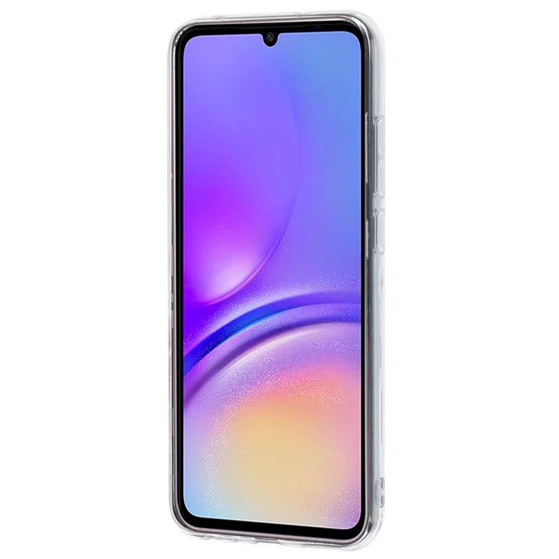 Für Samsung Galaxy A05 4G Hülle TPU Kratzsicher Rückseite Handyhülle mit Druckmuster - Schmetterling und Blume