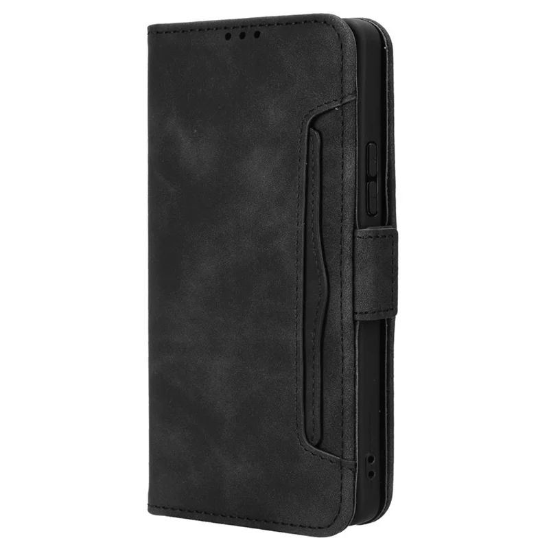 For TECNO Pova 6 Pro 5G LI9 Leather Case Multiple Card Slots Phone Cover -  Black
