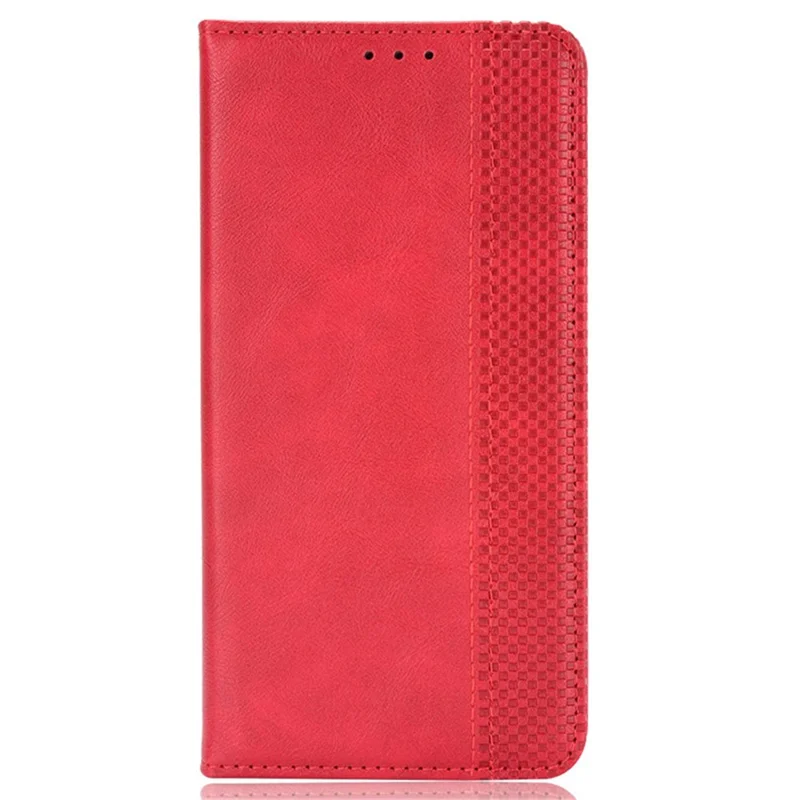For TECNO Pova 6 Pro 5G LI9 Case Wallet Retro Texture Leather Phone Cover - Red