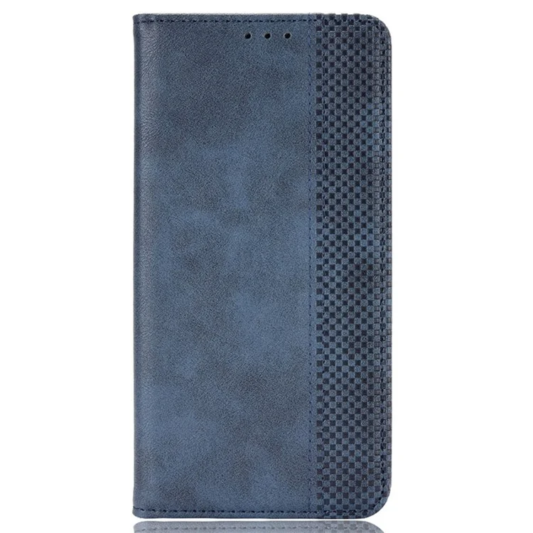 For TECNO Pova 6 Pro 5G LI9 Case Wallet Retro Texture Leather Phone Cover - Blue