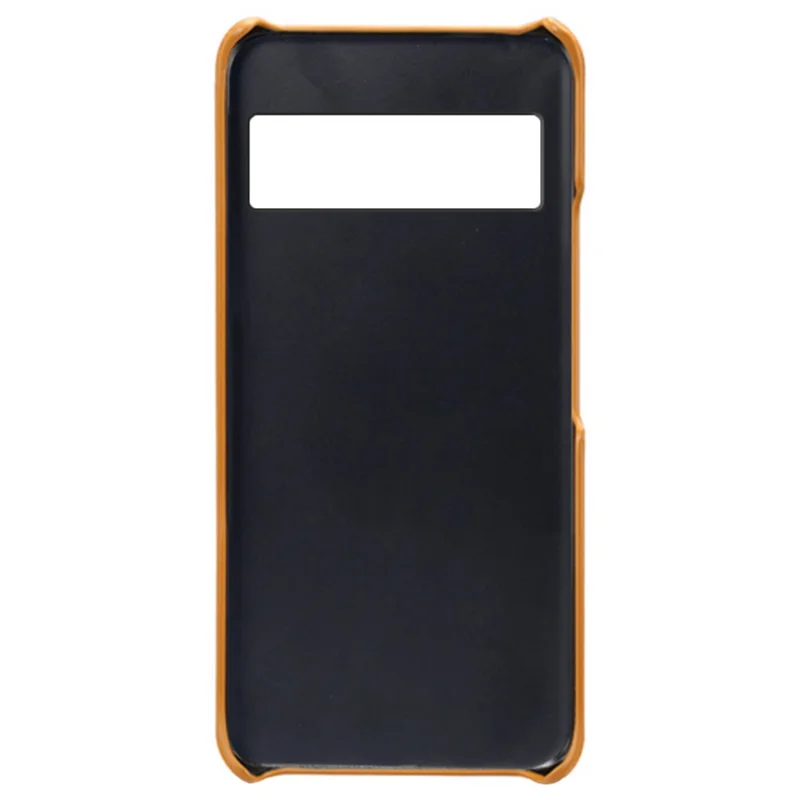 For Google Pixel 8 Pro Slim Case Card Slots PU+PC Phone Cover - Orange