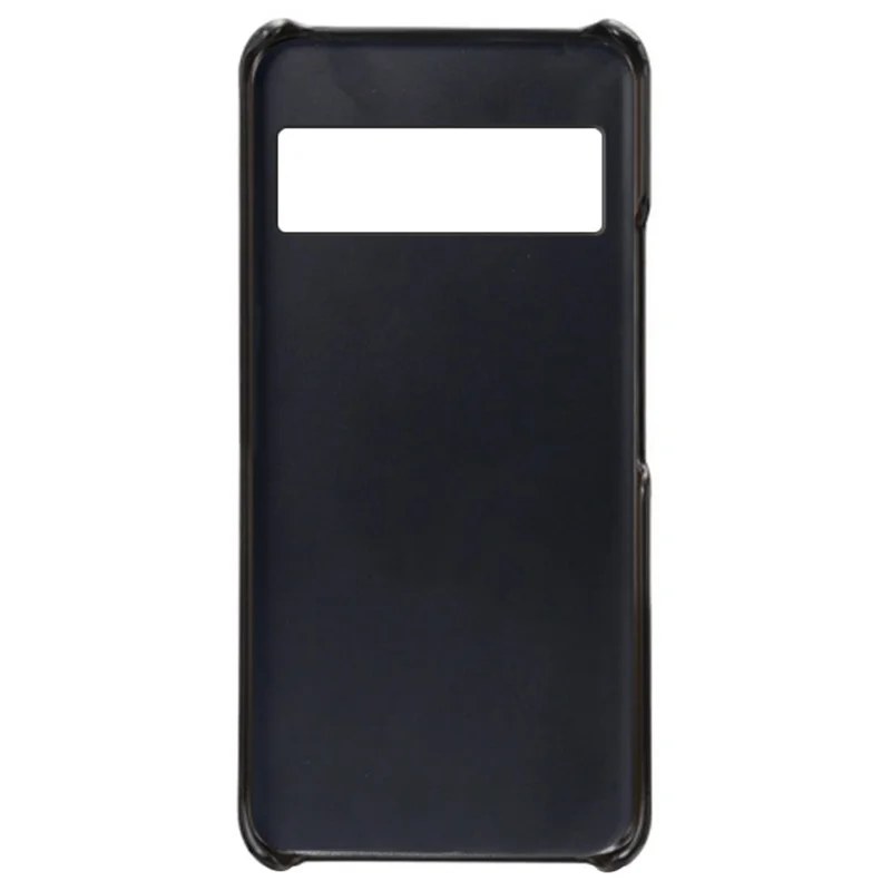 Für Google Pixel 8 Pro Slim Case Kartensteckplätze PU+PC Handyhülle - Schwarz