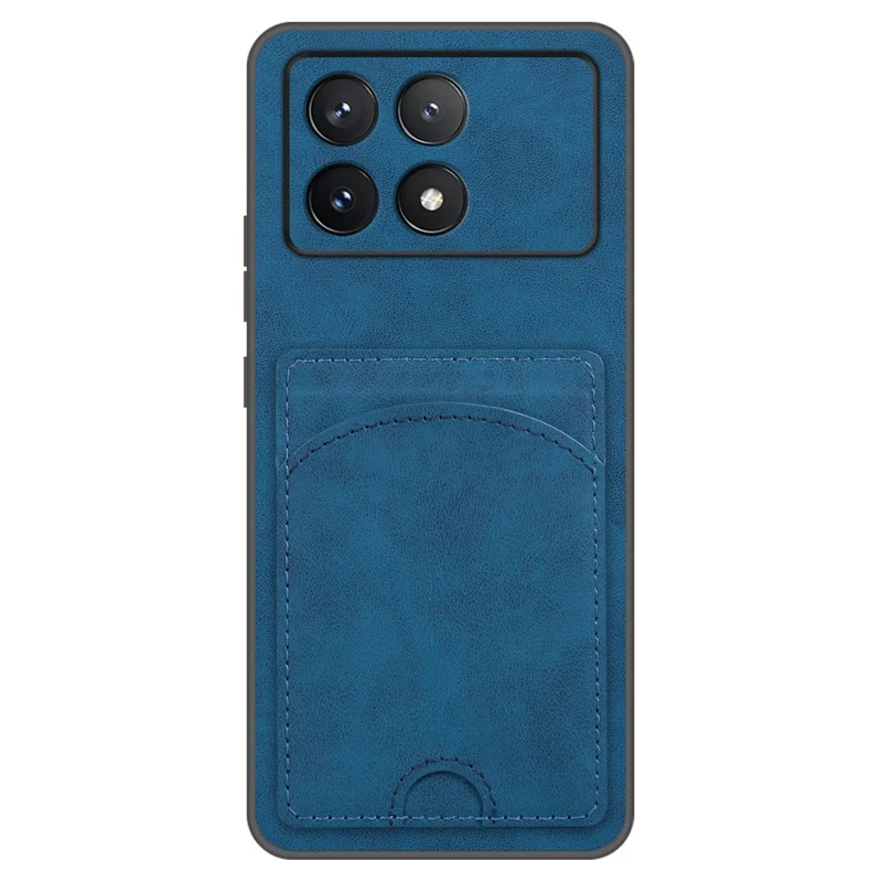 Für Xiaomi Redmi K70 Pro 5G / K70 5G -kartensteckplatz PU+PC+TPU Kickstand -telefonabdeckung - Blau