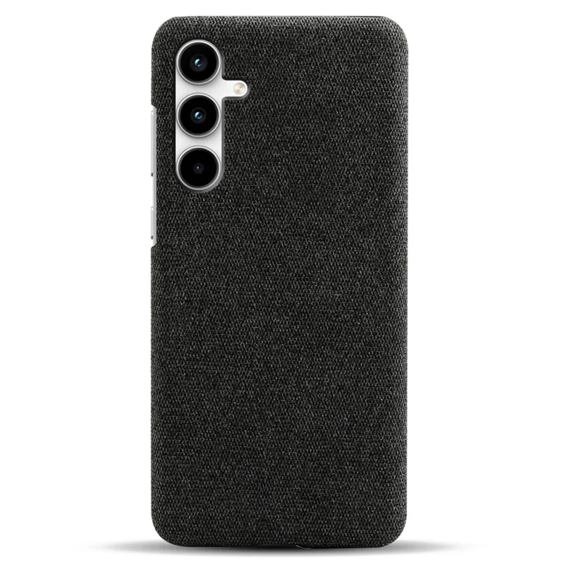 Pour Samsung Galaxy A25 5G (Global) (161,0 x 76,5 x 8,3 mm) Coque en tissu + PC Housse de protection pour téléphone - Noir