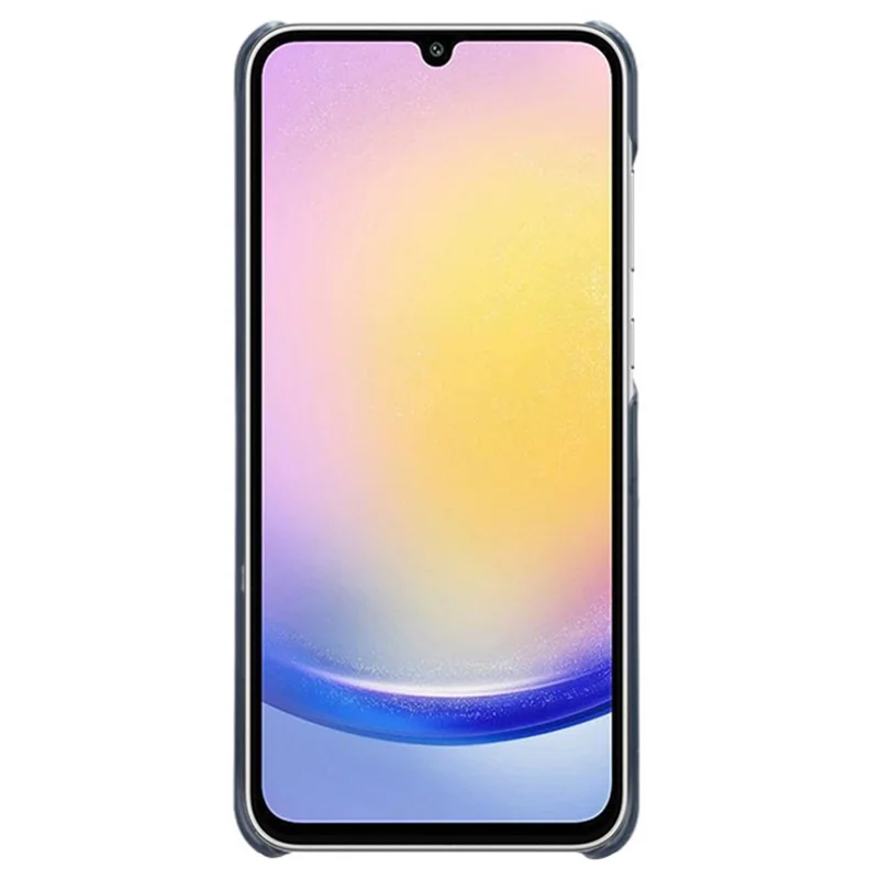 For Samsung Galaxy A25 5G (Global) (161.0 x 76.5 x 8.3mm) Case Leather Coated PC Calf Texture Back Phone Cover - Blue