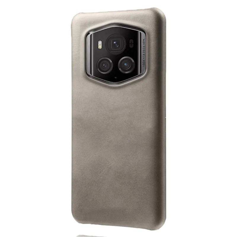 For Honor Magic6 RSR Porsche Design 5G Case PU Leather Coated PC Shockproof Protection Cover - Grey