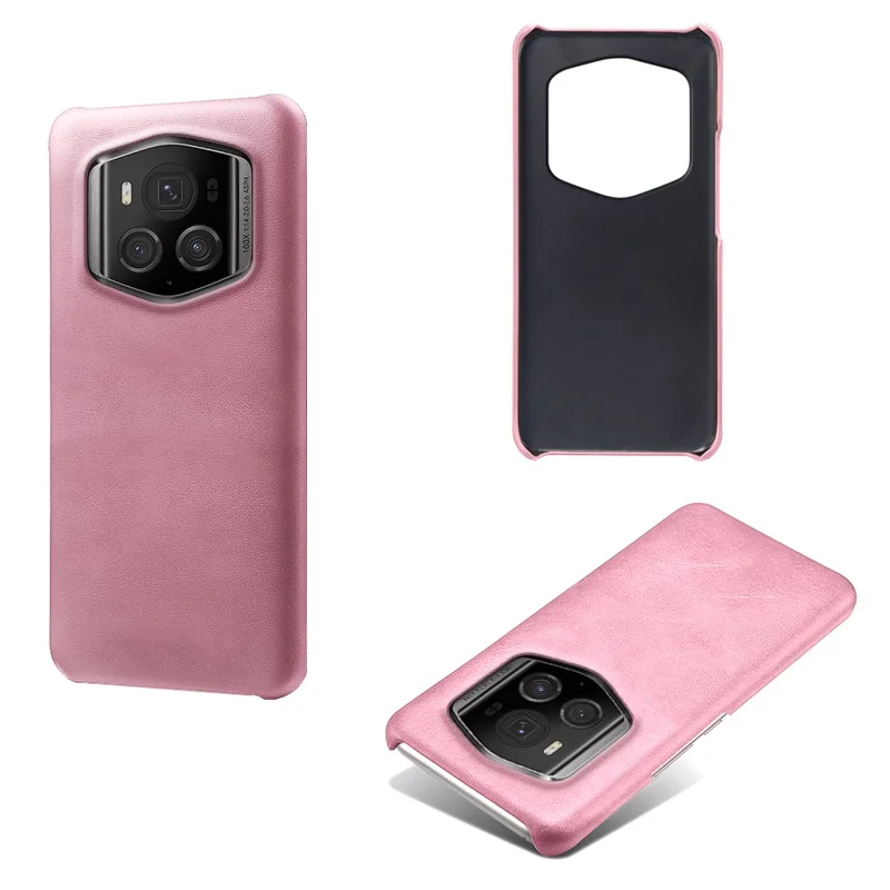 For Honor Magic6 RSR Porsche Design 5G Case PU Leather Coated PC Shockproof Protection Cover - Rose Gold