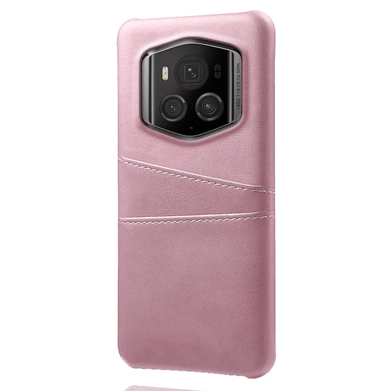 Custodia per telefono Porsche Design 5G For Honor Magic6 RSR in pelle + PC con slot per due schede - Oro rosa 