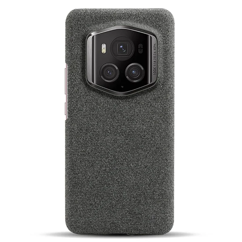 For Honor Magic6 RSR Porsche Design 5G Phone Cover Cloth+PC Drop-proof Back Case - Grey