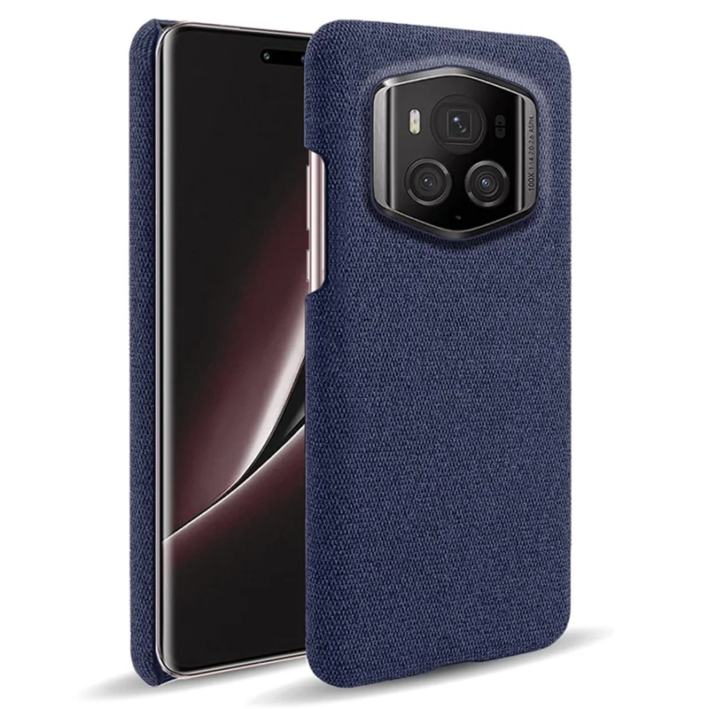 For Honor Magic6 RSR Porsche Design 5G Phone Cover Cloth+PC Drop-proof Back Case - Blue