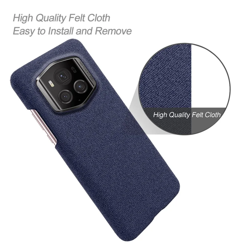 For Honor Magic6 RSR Porsche Design 5G Phone Cover Cloth+PC Drop-proof Back Case - Blue