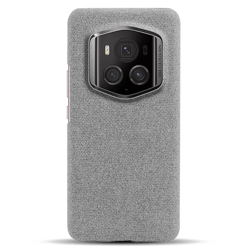 For Honor Magic6 RSR Porsche Design 5G Phone Cover Cloth+PC Drop-proof Back Case - Light Grey