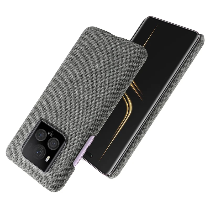 For Honor Magic6 Ultimate 5G Case Cloth+PC Anti-Slip Shockproof Phone Cover - Grey