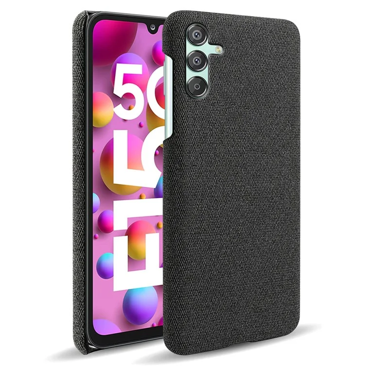 Pour Samsung Galaxy F15 5G / M15 5G Étui Tissu + PC Anti-rayure Housse de Téléphone - Noir