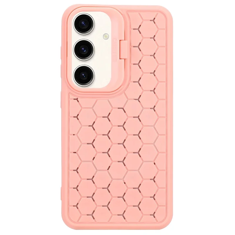 For Samsung Galaxy A15 4G / A15 5G Case Breathable Cooling TPU Phone Shell with Kickstand - Pink
