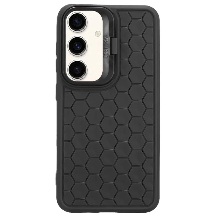 Para Samsung Galaxy A35 5G Case com Suporte Integrado TPU Phone Cover - Preto