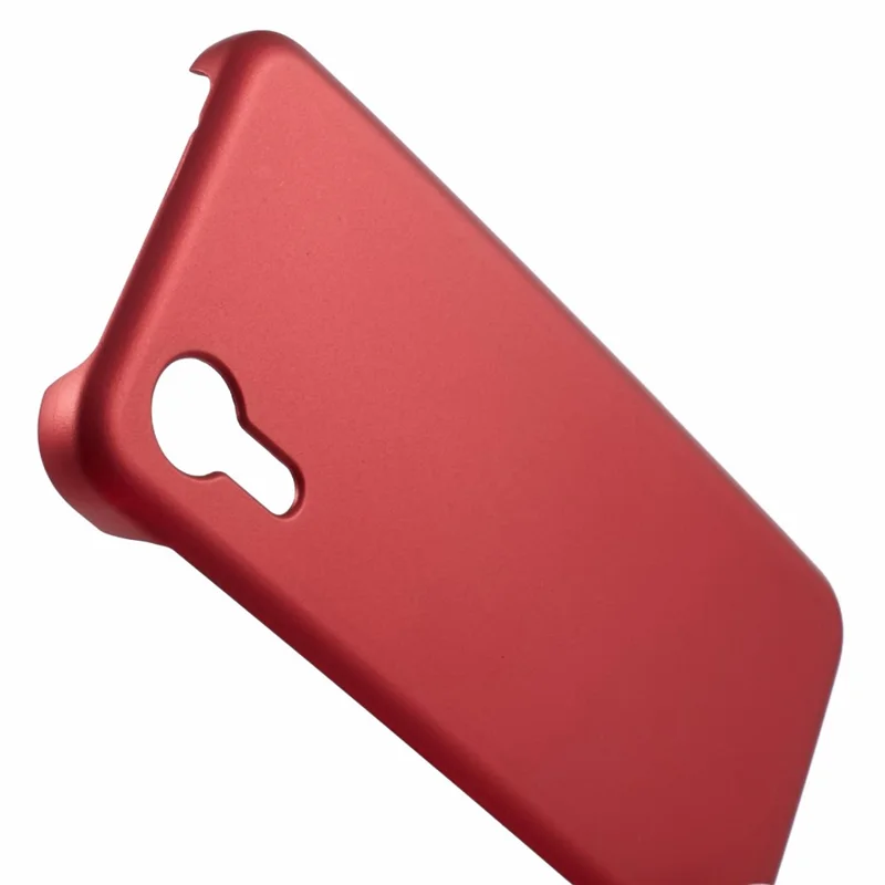 For Samsung Galaxy Xcover7 Matte Case Skin-touch Anti-fingerprint PC Phone Cover - Red