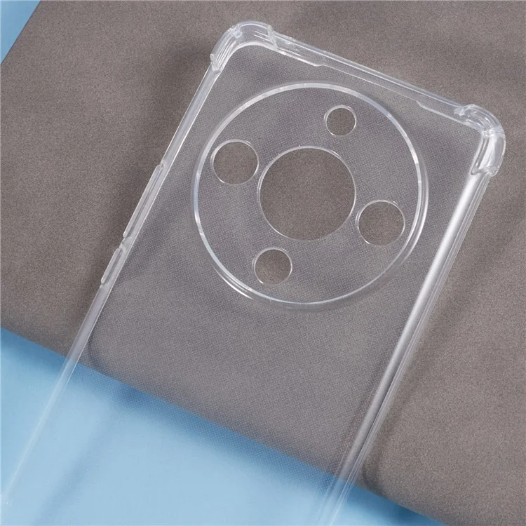 Чехол для Honor X9b 5G Reinforced Corner Soft TPU Clear Phone Cover with Lanyard