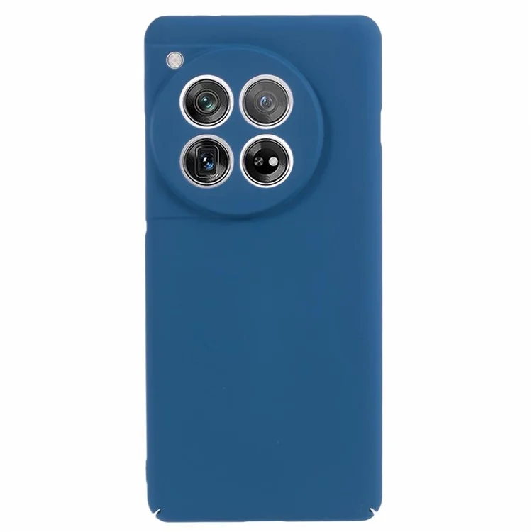 For OnePlus 12 5G Case Skin-touch Rubberized PC Drop Resistant Cell Phone Cover - Blue