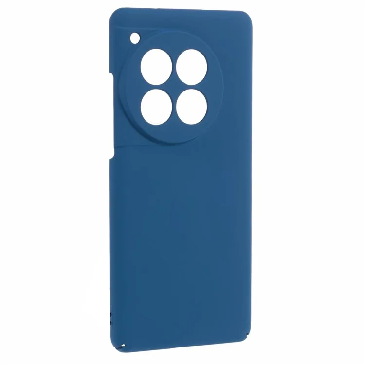 For OnePlus 12 5G Case Skin-touch Rubberized PC Drop Resistant Cell Phone Cover - Blue