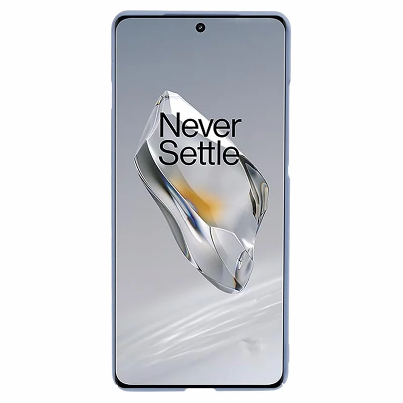 For OnePlus 12 5G Case Skin-touch Rubberized PC Drop Resistant Cell Phone Cover - Lavender Grey