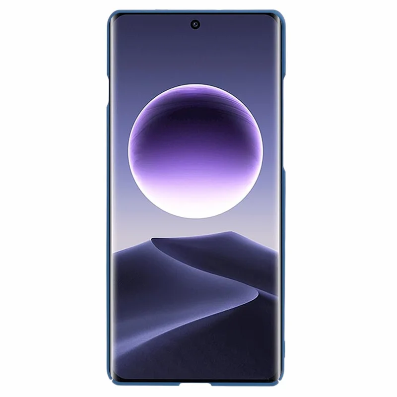 For Oppo Find X7 5G Rubberized Case Skin-touch Hard PC Cell Phone Cover - Blue