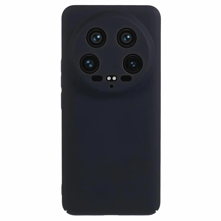 For Xiaomi 14 Ultra Cell Phone Case Rubberized Hard PC Shockproof Back Cover - Black