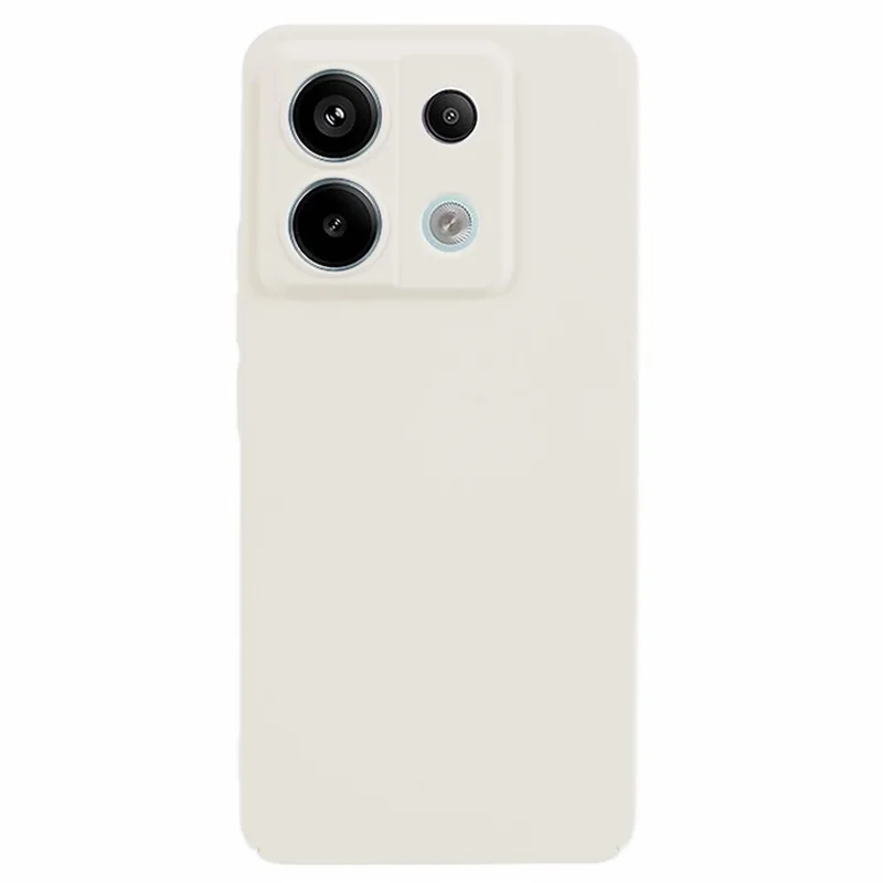 Para Xiaomi Redmi Note 13 Pro 5G Funda Antichoque Piel táctil Carcasa de PC Recubierta de Goma - Blanco