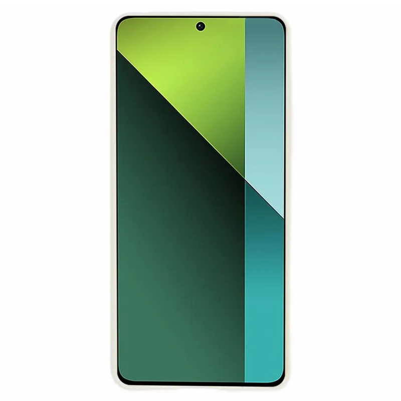 Para Xiaomi Redmi Note 13 Pro 5G Funda Antichoque Piel táctil Carcasa de PC Recubierta de Goma - Blanco