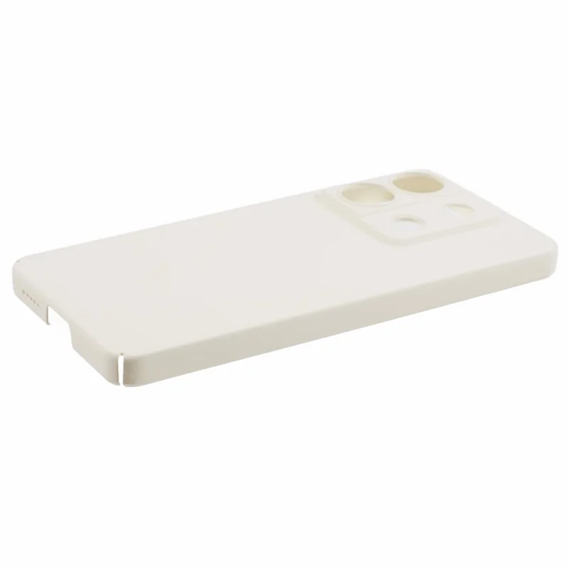 Para Xiaomi Redmi Note 13 Pro 5G Funda Antichoque Piel táctil Carcasa de PC Recubierta de Goma - Blanco