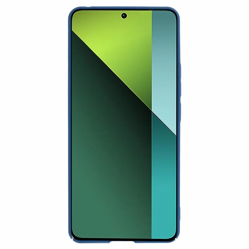 For Xiaomi Redmi Note 13 Pro 5G Shockproof Case Skin-touch Rubberized PC Cell Phone Cover - Blue