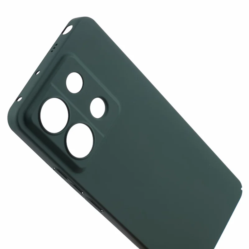 Obudowa antyudarowa na Xiaomi Redmi Note 13 Pro 5G, pokryta miękkim tworzywem PC, zewnętrzna guma, kolor zielony