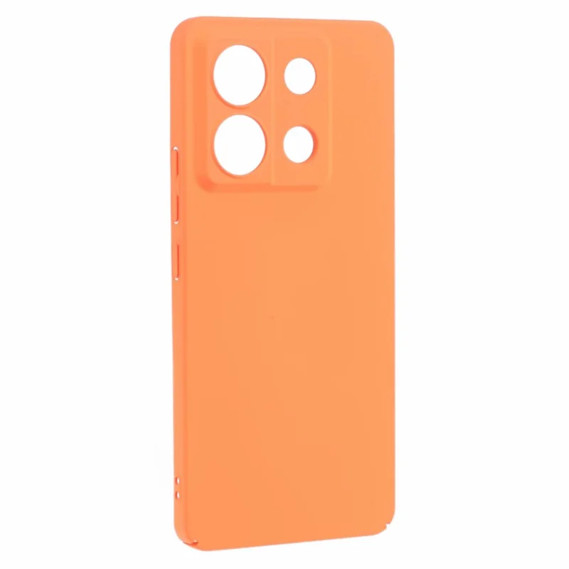 Para Xiaomi Redmi Note 13 Pro 5G Funda a prueba de golpes Piel-toque Funda de PC con acabado de goma - Naranja