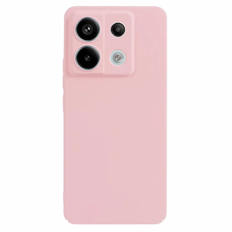For Xiaomi Redmi Note 13 Pro 5G Shockproof Case Skin-touch Rubberized PC Cell Phone Cover - Pink