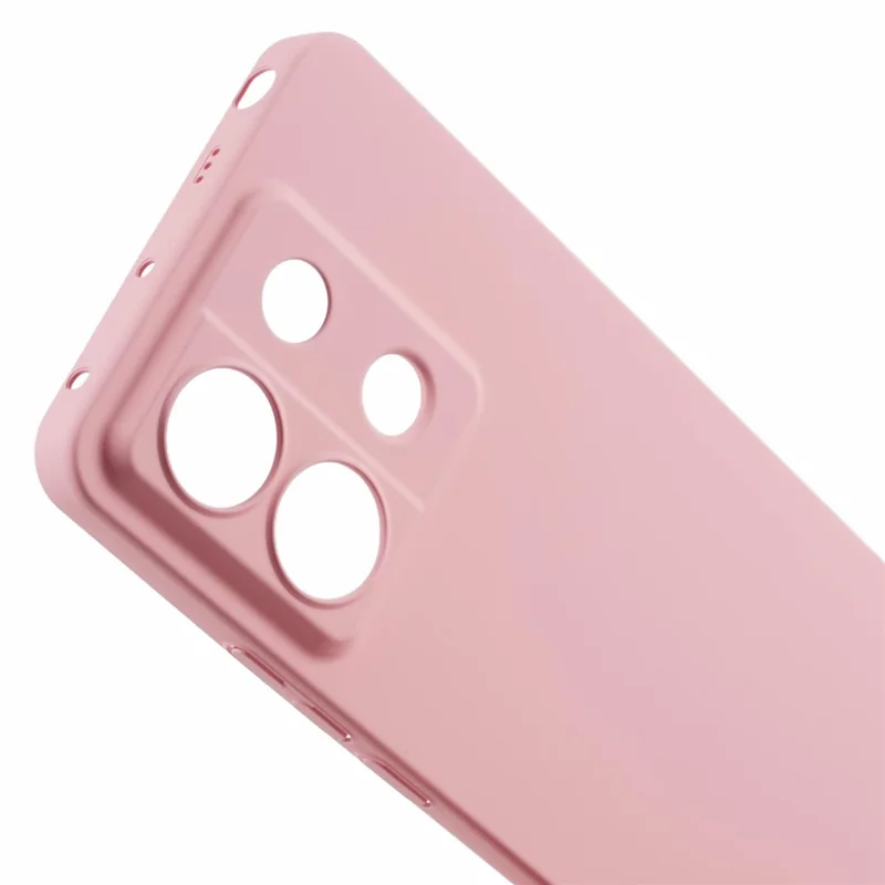 For Xiaomi Redmi Note 13 Pro 5G Shockproof Case Skin-touch Rubberized PC Cell Phone Cover - Pink