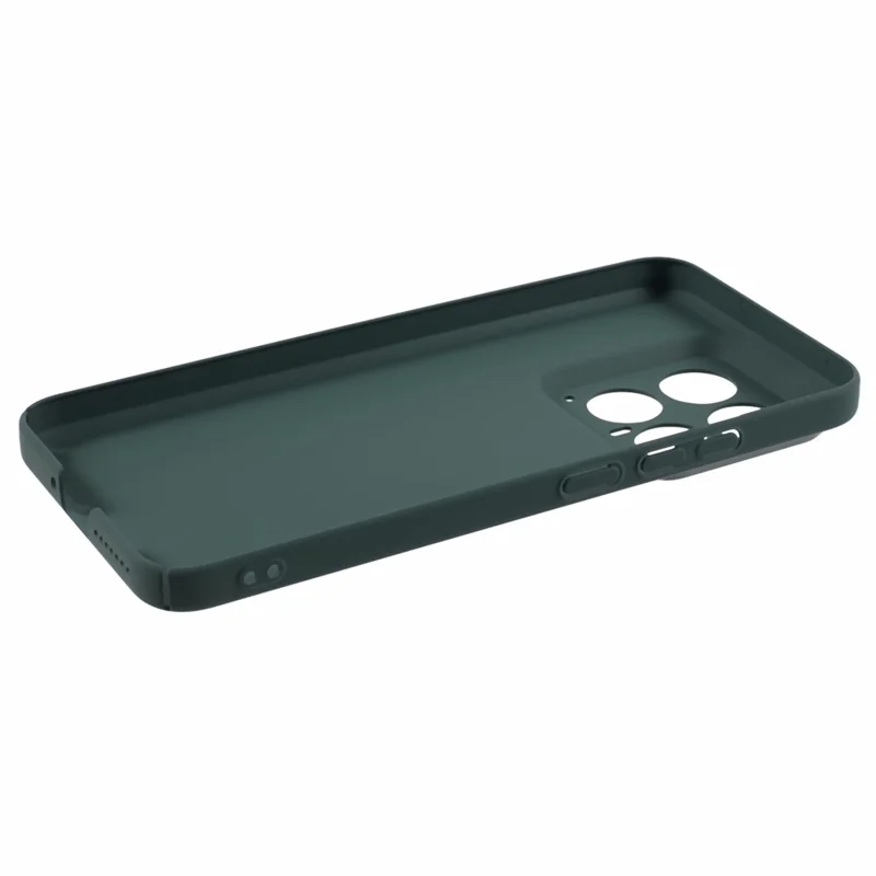 Para Xiaomi 14 Pro Case Pele Revestida de Borracha Toque de Pele Capa Rígida de PC Anti-Arranhões - Verde