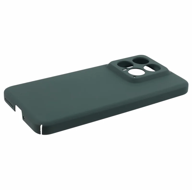 Para Xiaomi 14 Pro Case Pele Revestida de Borracha Toque de Pele Capa Rígida de PC Anti-Arranhões - Verde