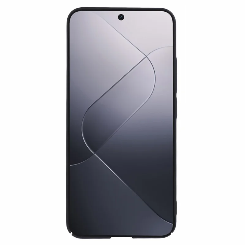 For Xiaomi 14 Pro Case Rubberized Skin-touch Hard PC Anti-scratch Smartphone Cover - Black