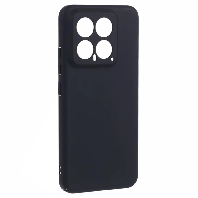 For Xiaomi 14 Pro Case Rubberized Skin-touch Hard PC Anti-scratch Smartphone Cover - Black