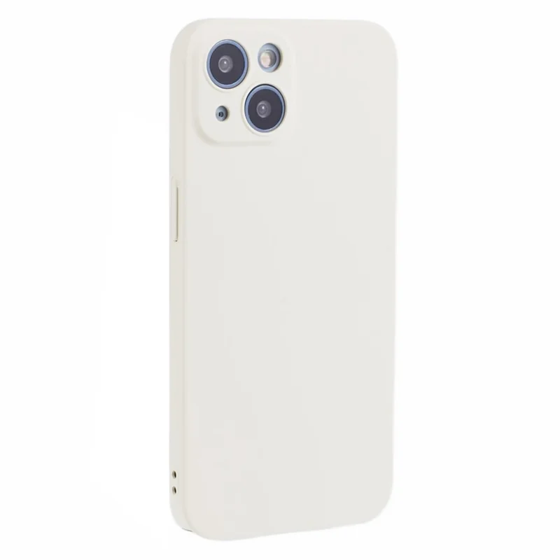 For iPhone 14 Plus Phone Case Skin-Touch Rubberized Hard PC Phone Back Cover - White