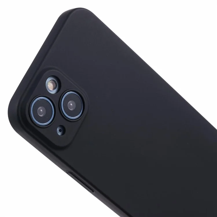 Funda para iPhone 14 Piel de tacto - Dura PC a prueba de golpes Funda para teléfono celular - Negro