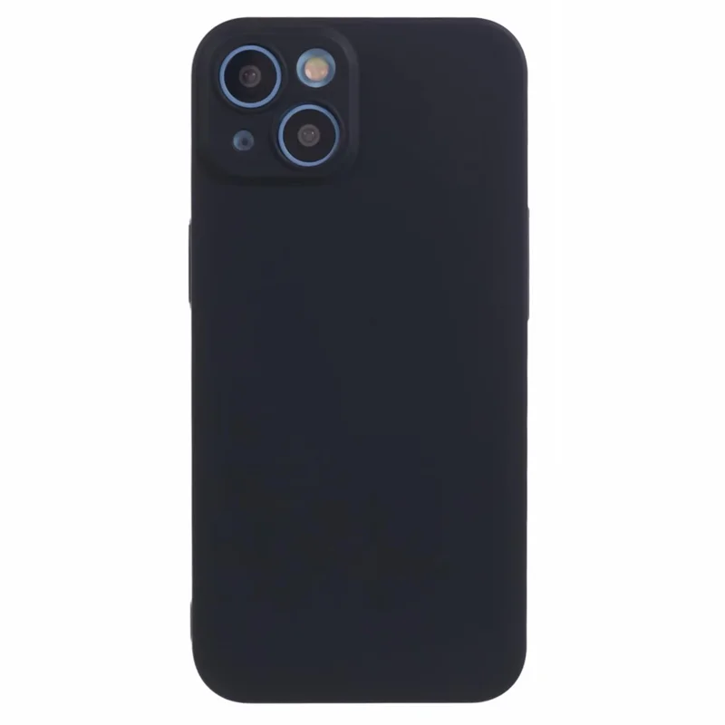 For iPhone 15 Case PC Phone Cover Hard Full Protective Phone Shell Skin-touch Design - Black